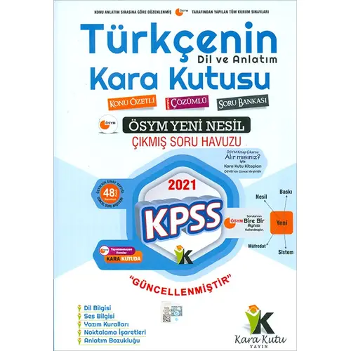 İnformal 2021 KPSS Türkçenin Kara Kutusu Dil ve Anlatım Konu Özetli Soru Bankası 3. Cilt