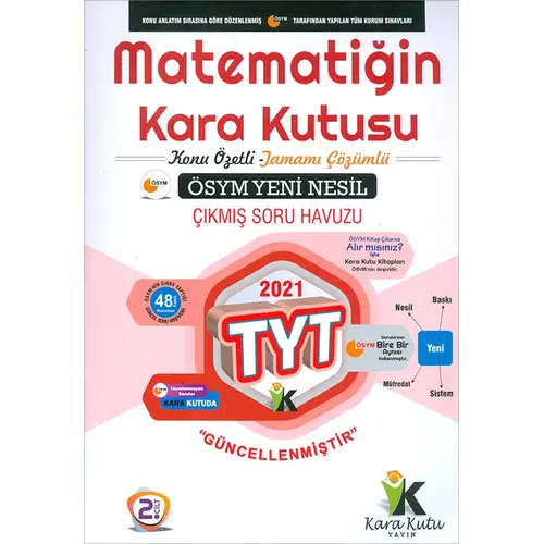 İnformal 2021 TYT Matematiğin Kara Kutusu Konu Özetli Tamamı Çözümlü Soru Bankası 2. Cilt