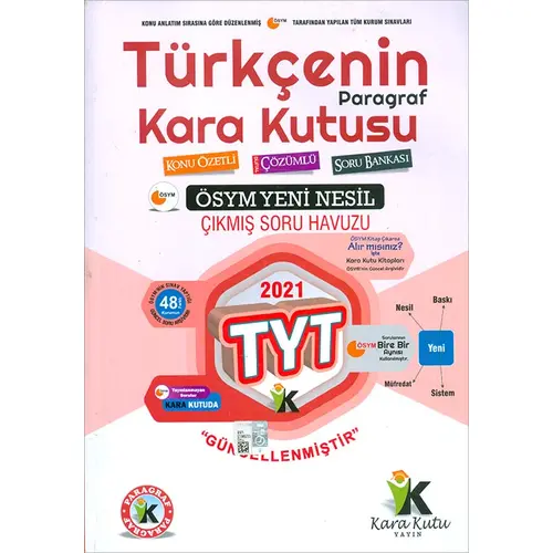 İnformal 2021 TYT Türkçenin Paragraf Karakutusu Konu Özetli Soru Bankası 2. Cilt