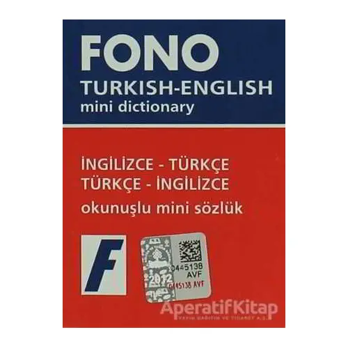 İngilizce / Türkçe - Türkçe / İngilizce Mini Sözlük - Kolektif - Fono Yayınları