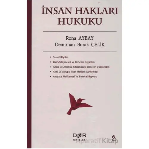 İnsan Hakları Hukuku - Rona Aybay - Der Yayınları