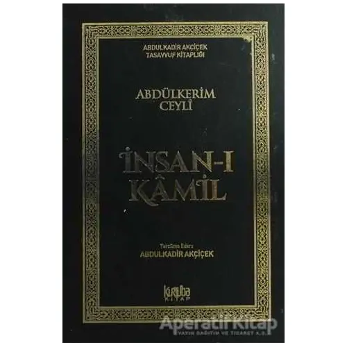 İnsan-ı Kamil (1-2 Tek Cilt) - Abdülkerim Ceyli - Kurtuba Kitap