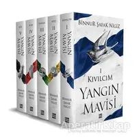 Yangın Mavisi Set (5 Kitap Takım Kutulu) - Binnur Şafak Nigiz - Dokuz Yayınları