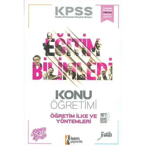 İsem 2020 KPSS Eğitim Bilimleri Öğretim İlke ve Yöntemleri Konu Anlatımı