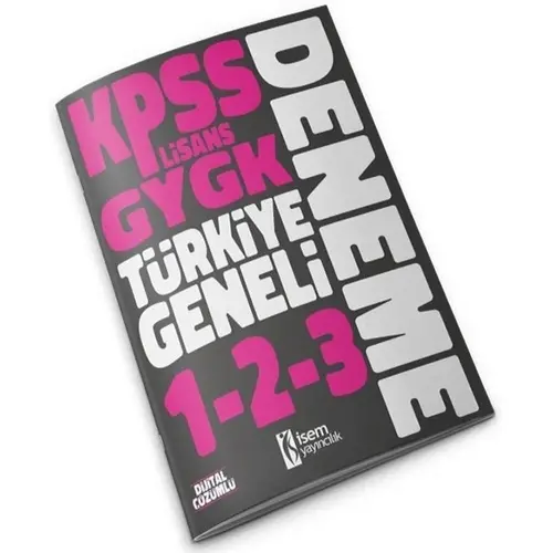 İsem 2022 KPSS Genel Yetenek Genel Kültür Türkiye Geneli Deneme Sınavları (1-2-3)