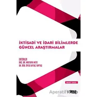 İktisadi ve İdari Bilimlerde Güncel Araştırmalar - Kolektif - Gece Kitaplığı