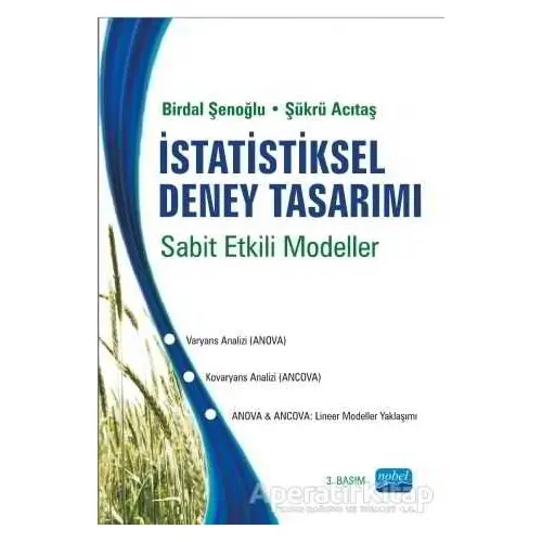 İstatistiksel Deney Tasarımı - Şükrü Acıtaş - Nobel Akademik Yayıncılık