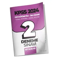 İstikrar Akademi KPSS 2024 Ortaöğretim-Ön Lisans Genel Yetenek Genel Kültür 2 Deneme Sınavı