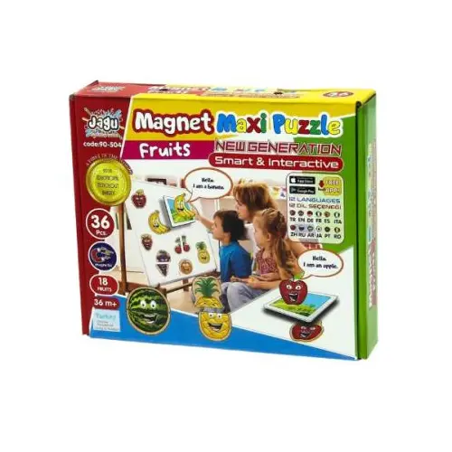 Jagu 36 Parça 2 Puzzle Magnet Meyveler - Akar Oyuncak