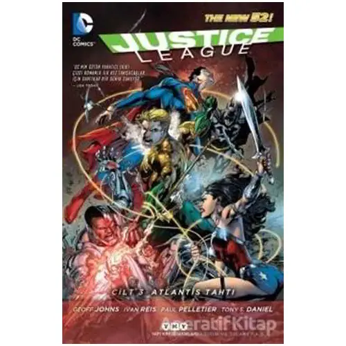 Justice League Cilt 3 - Atlantis Tahtı - Paul Pelletier - Yapı Kredi Yayınları