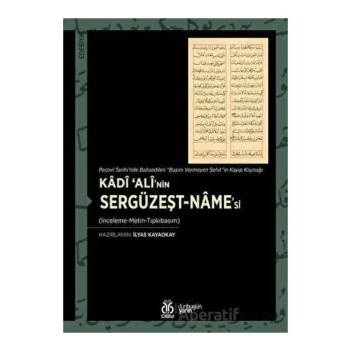 Kadi ‘Ali’nin Sergüzeşt-namesi - Kolektif - DBY Yayınları