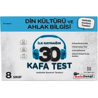 Kafadengi 8. Sınıf Din Kültürü ve Ahlak Bilgisi İlk Kaynağın 30 Kafa Test