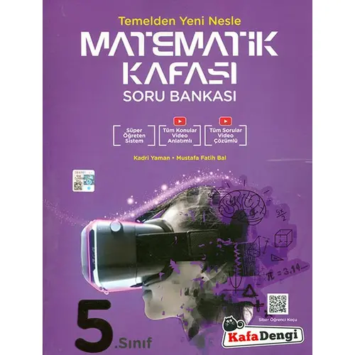 Kafadengi 5.Sınıf Matematik Kafası Tümü Video Çözümlü Soru Bankası