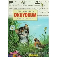 Çıkartmalarla Okuyorum Eğleniyorum - Kedi Yavrusu Minnoş - Delphine Lacharron - Kaknüs Yayınları