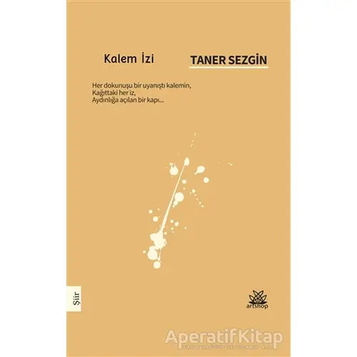 Kalem İzi - Taner Sezgin - Artshop Yayıncılık