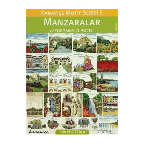 Kanaviçe Motif Serisi 5 - Manzaralar - Maria Diaz - Tuva Yayıncılık