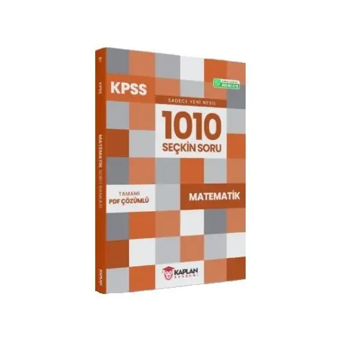 Kaplan Akademi 2021 KPSS Matematik 1010 Seçkin Soru Bankası PDF Çözümlü