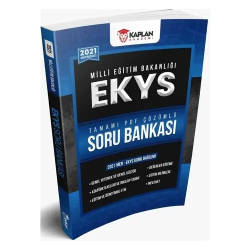 Kaplan Akademi 2021 MEB EKYS Soru Bankası PDF Çözümlü