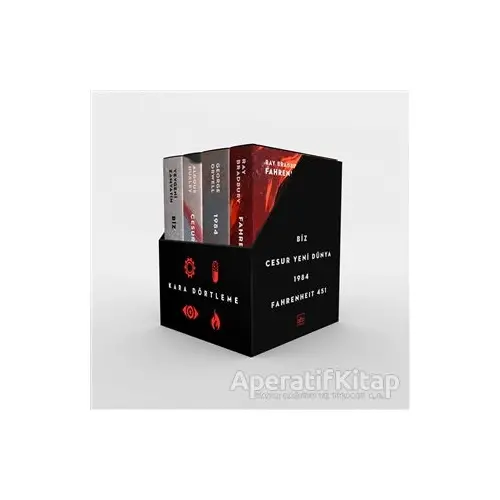 Kara Dörtleme Kutu Set (4 Kitap Takım) - Alican Saygı Ortanca - İthaki Yayınları