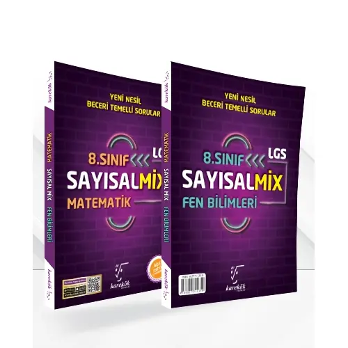 Karekök LGS 8.Sınıf Sayısal Mix Matematik ve Fen Bilimleri