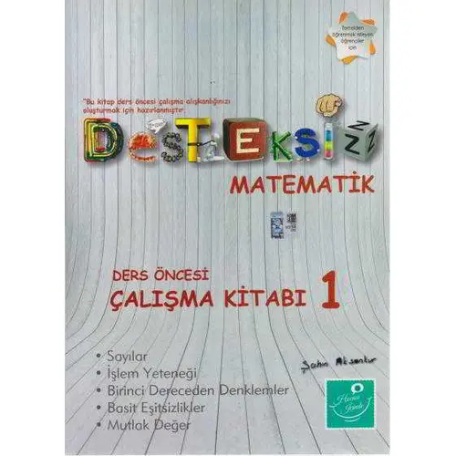 Kartezyen Desteksiz Matematik 1 Ders Öncesi Çalışma Kitabı