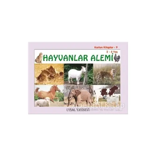 Karton Kitaplar 9 - Hayvanlar Alemi - Mürşide Uysal - Uysal Yayınevi