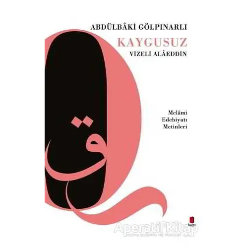 Kaygusuz Vizeli Alaeddin - Abdülbaki Gölpınarlı - Kapı Yayınları