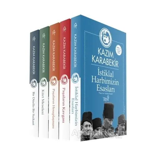 Kazım Karabekir Seti (5 Kitap Takım) - Kazım Karabekir - Truva Yayınları