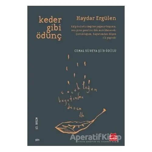 Keder Gibi Ödünç - Haydar Ergülen - Kırmızı Kedi Yayınevi