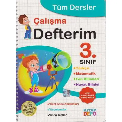 Kitap Depo 3.Sınıf Tüm Dersler Çalışma Defterim