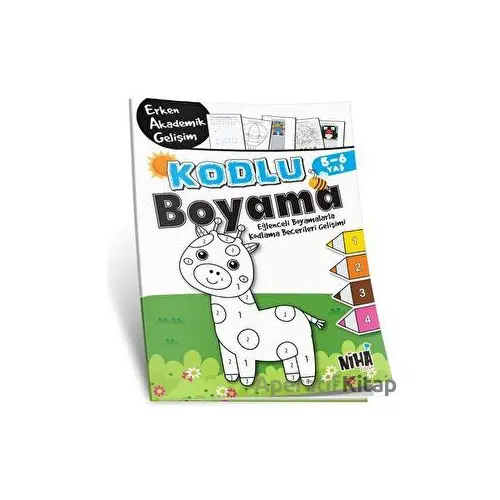 Kodlu Boyama 5-6 Yaş - Kolektif - Niha Çocuk