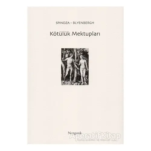 Kötülük Mektupları - Benedictus de Spinoza - Norgunk Yayıncılık