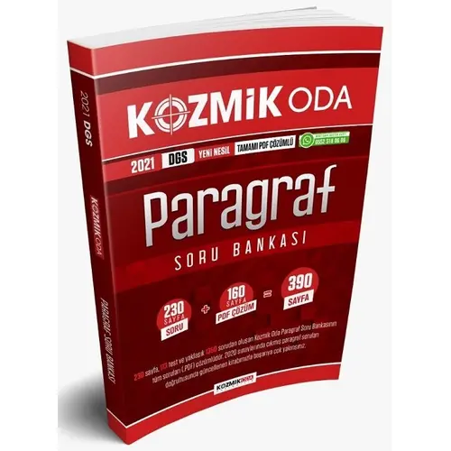 Kozmik Oda 2021 DGS Paragraf Soru Bankası PDF Çözümlü