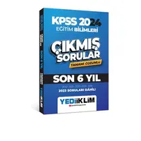 Yediiklim 2024 KPSS Eğitim Bilimleri Son 6 Yıl Tamamı Çözümlü Çıkmış Sorular