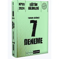 Pegem 2024 KPSS Eğitim Bilimleri Tamamı Çözümlü 7 Deneme