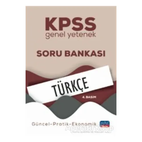 KPSS Genel Yetenek Türkçe Soru Bankası - Kolektif - Nobel Sınav Yayınları