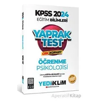 Yediiklim 2024 KPSS Eğitim Bilimleri Öğrenme Psikolojisi Çek Kopart Yaprak Test