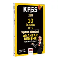 Yargı Yayınları 2024 KPSS Eğitim Bilimleri Anahtar Serisi Tamamı Çözümlü 10 Özgün Deneme