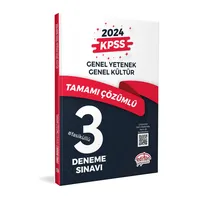 2024 KPSS Lisans Çözümlü 3 Fasikül Deneme Editör Yayınevi