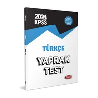 2024 KPSS Türkçe Yaprak Test Data Yayınları