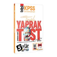 Yargı Yayınları 2024 KPSS Tüm Adaylar İçin 5Yüz Tarih Çek Kopart Yaprak Test