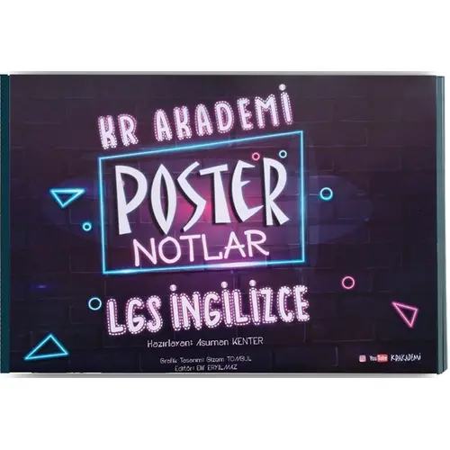 KR Akademi LGS İngilizce Poster Notlar