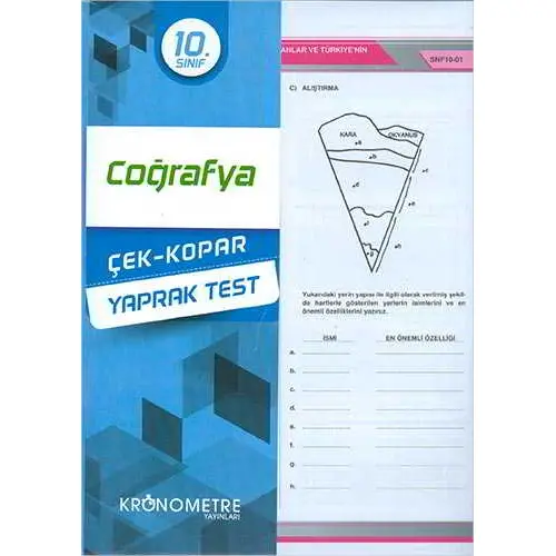 Kronometre 10.Sınıf Coğrafya Yaprak Test