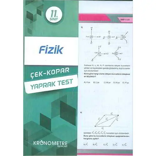 Kronometre 11.Sınıf Fizik Yaprak Test