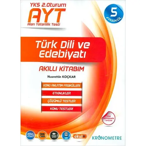 Kronometre AYT Türk Dili ve Edebiyatı Akıllı Kitabım 5 Fasikül