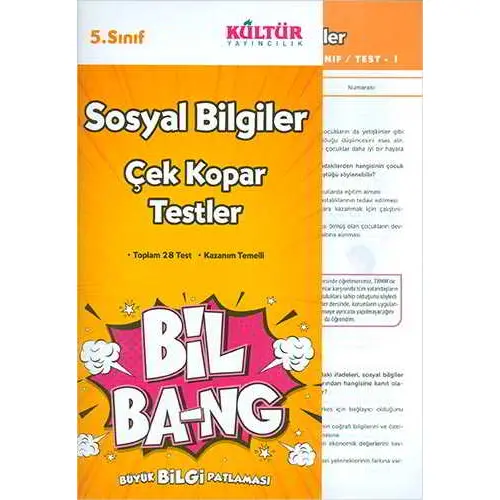 Kültür 5.Sınıf Sosyal Bilgiler Yaprak Test