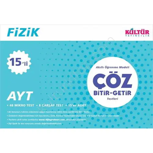 Kültür AYT Fizik 15li Bitir Getir Testleri