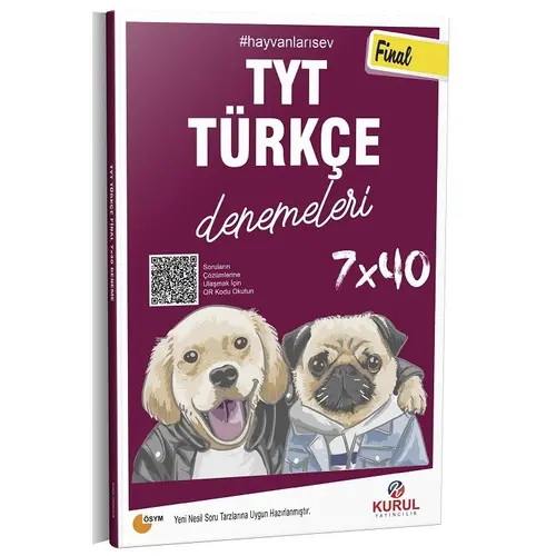 Kurul YKS TYT Türkçe Final 7x40 Denemeleri