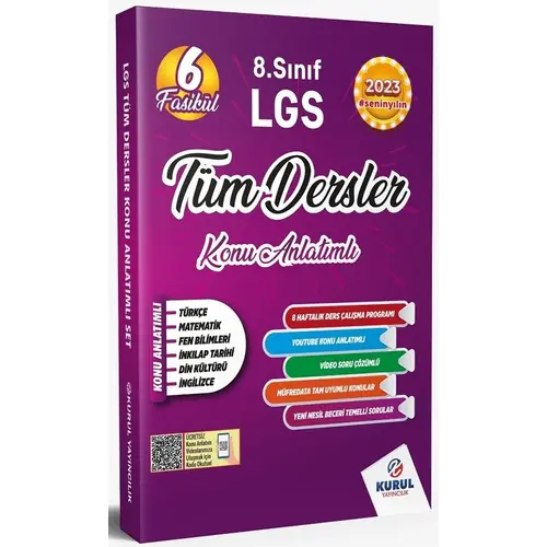 Kurul 8.Sınıf LGS Tüm Dersler Konu Anlatımlı Set