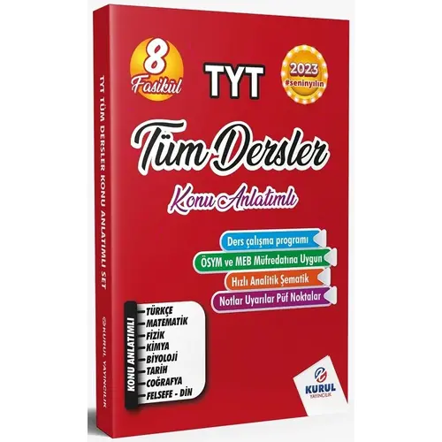 Kurul TYT Tüm Dersler Konu Anlatımlı Set